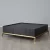 Noah Black Oak Veneer Coffee Table - Gold Metal Frame