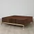 Noah Dark Walnut Veneer Coffee Table - Gold Metal Frame