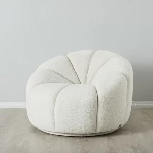 Phylis Cream Boucle Occasional Chair