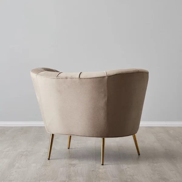 Pollack Beige Fabric Occasional Chair5