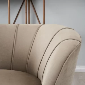 Pollack Beige Fabric Occasional Chair5