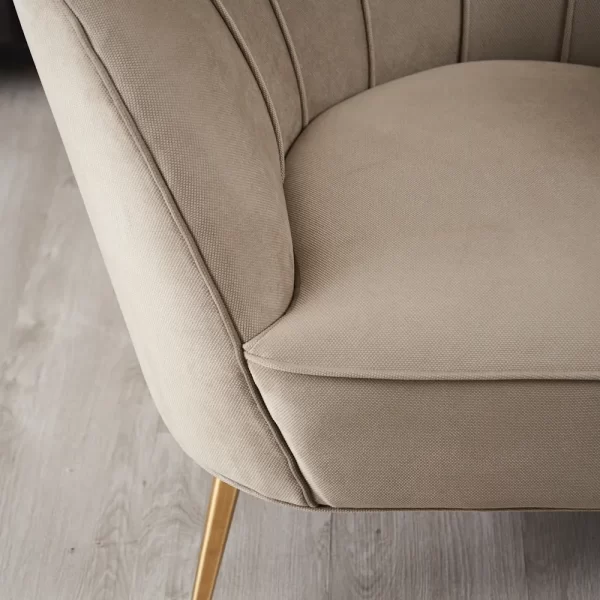 Pollack Beige Fabric Occasional Chair5