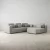 Riviera II Graphite Fabric Modular Sofa