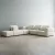 Riviera II Isabelline White Fabric Modular Sofa