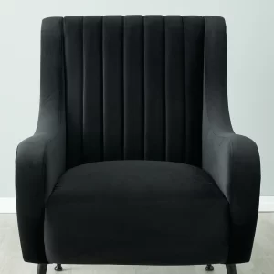 Roosevelt Black Velvet Occasional Chair