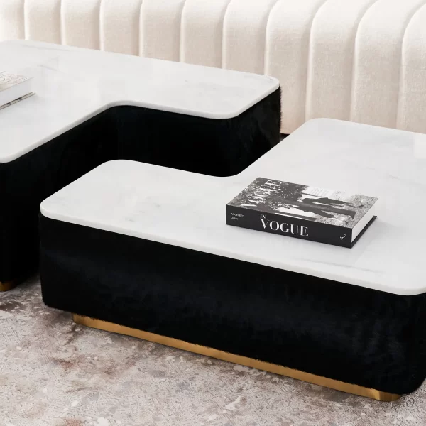 Sambo Snow White Marble Coffee Table-High1