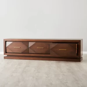 Xandra Dark Walnut Veneer Entertainment Unit1