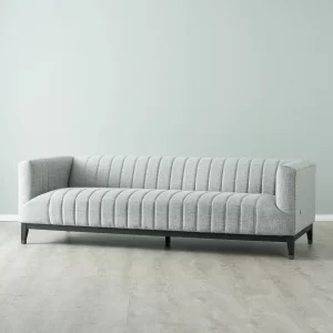 Astoria III Mid Grey Woven Fabric 3-Seater Sofa