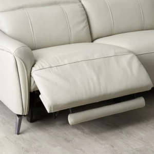 The Carolina Cream Leather 2-Seater Electric Recliner's compact build makes it an ideal piece for even the humblest of spaces. A combination of high-density foam and genuine leather provides luxurious style and unparalleled comfort. Buttons found on the sofa's sides provide total control. Rest your head and shoulders on a well-cushioned headrest, fully adjustable to provide proper support and relaxation. This adjustability lessens stress on your neck and shoulders, making the Carolina 2-seater a great investment in your overall health as well. The Carolina's adjustable footrests allow you to relax and put your feet up at any time of the day. Matching your recline to your mood or activities has never been this easy as with the Carolina 2-Seater Electric Recliner. Another noteworthy feature is the presence of a USB port means you'll never have to leave your seat when charging your devices. Pair the Carolina with one of our stunning floor rugs with a coffee table for a truly modern living room ensemble.