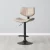 Alabaster Sand Beige Vegan Leather Bar Stool