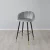 Amber Bar Stool Grey