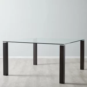 Ander Glass Top Square Dining Table