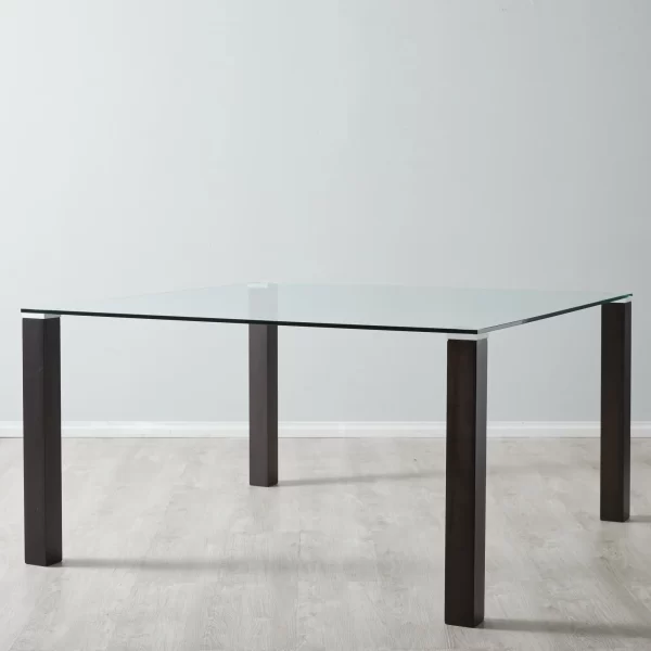 Ander Glass Top Square Dining Table