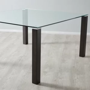 Ander Glass Top Square Dining Table