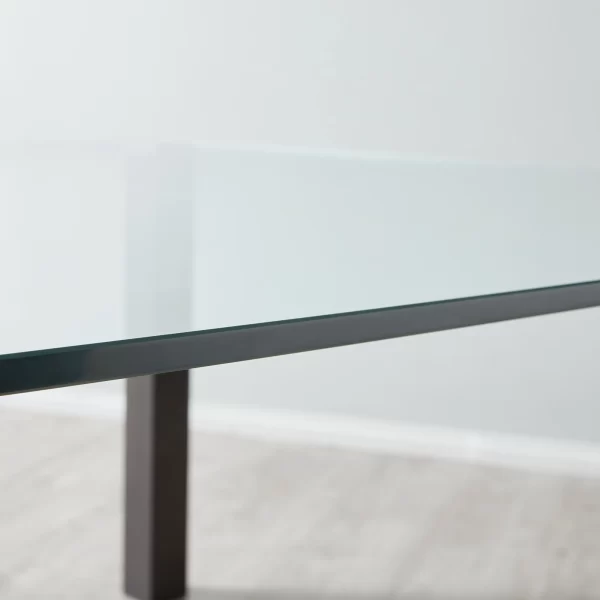 Ander Glass Top Square Dining Table