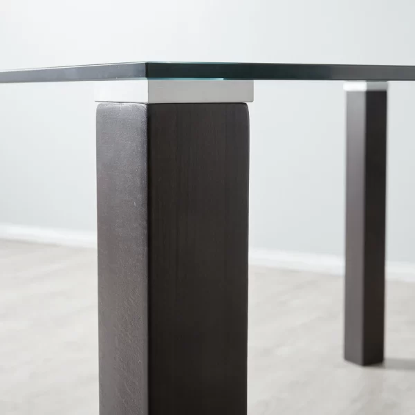 Ander Glass Top Square Dining Table