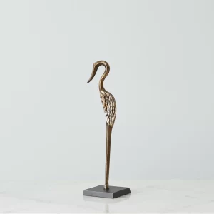 Antique Brass Swan