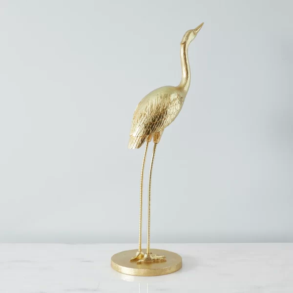 Antique Gold Heron Decorative