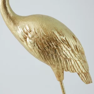 Antique Gold Heron Decorative