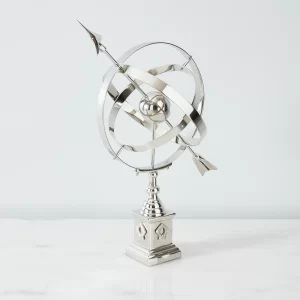 Armillary Silver Sphere Decorative