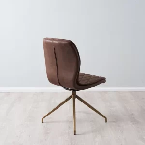 Aubrey Rustic Brown Swivel Chair3