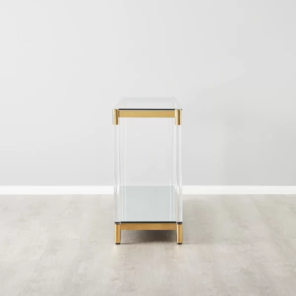 Auryn Gold Stainless Steel Console Table1