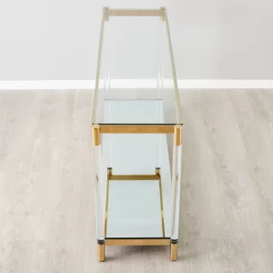 Auryn Gold Stainless Steel Console Table4