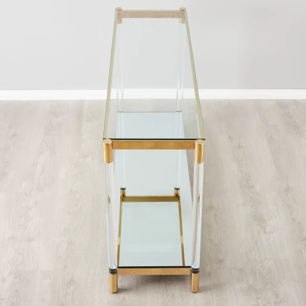 Auryn Gold Stainless Steel Console Table4