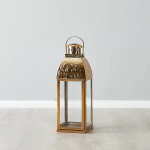 Bonnie Gold Stainless Steel Lantern - Large