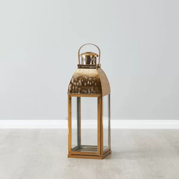 Bonnie Gold Stainless Steel Lantern - Large