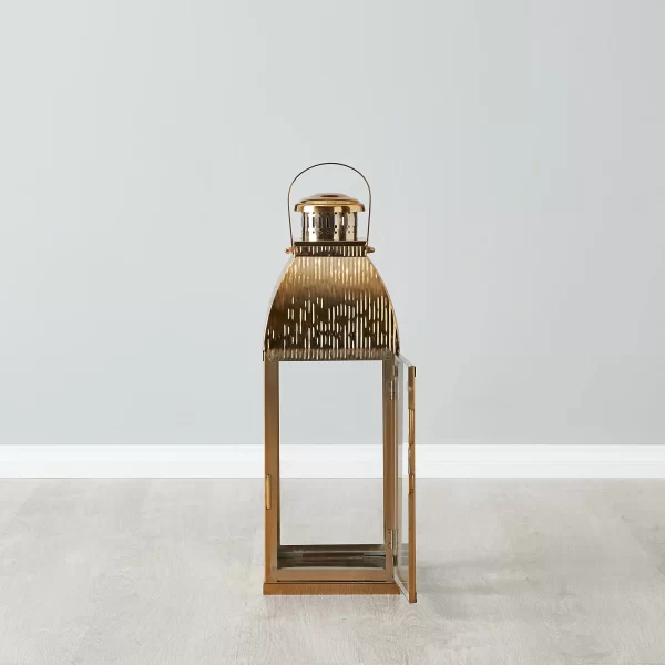 Bonnie Gold Stainless Steel Lantern - Large