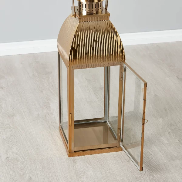 Bonnie Gold Stainless Steel Lantern - Large