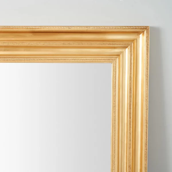 Calliope Antique Gold Square Wooden Mirror