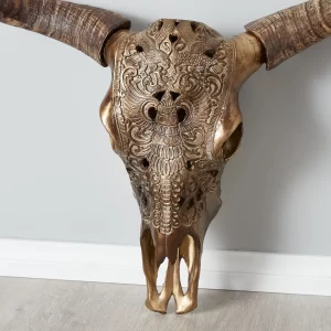 Carved Skull Wall Hanging