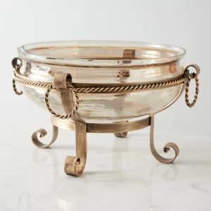 Chantal Antique Gold Bowl Decorative