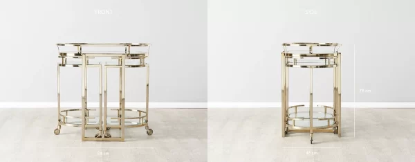 Declan Gold Bar Cart1