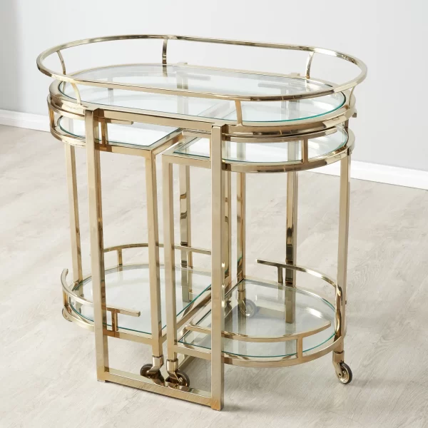 Declan Gold Bar Cart1