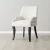 Errol Charcoal and Vanilla Boucle Patterned Dining Chair