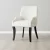 Errol Light Grey and Vanilla Boucle Patterned Dining Chair