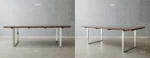 Forest Recycled Railway Wood Dining Table1