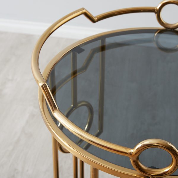 Gilly Gold Bar Cart