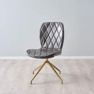 Hazel Burnt Brown Swivel Chair