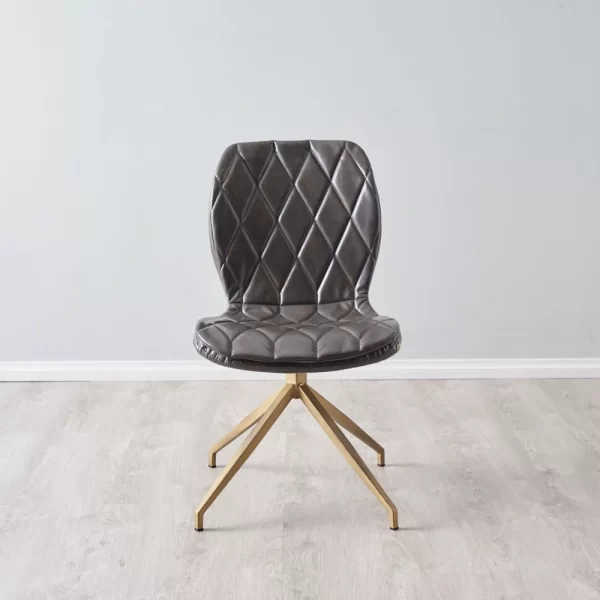 Hazel Burnt Brown Swivel Chair