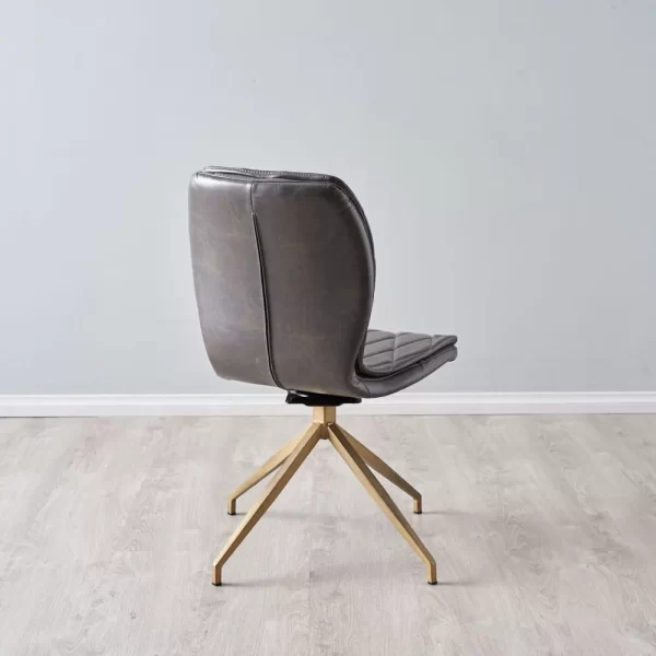 Hazel Burnt Brown Swivel Chair