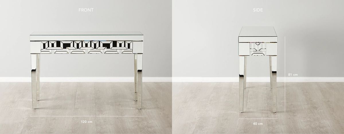 Hellenic II  Mirrored Console Table