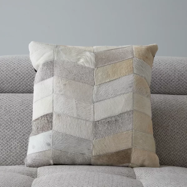 Herringbone Leather Cushion II