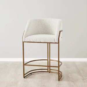 Laura Cream Boucle 67cm Counter Stool1