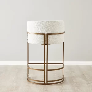 Laura Cream Boucle 67cm Counter Stool1