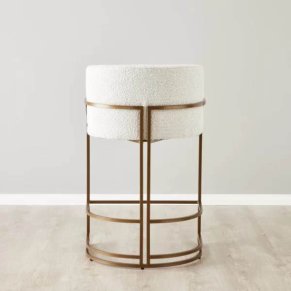 Laura Cream Boucle 67cm Counter Stool1