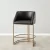 Laura Black Vegan Leather 67cm Counter Stool